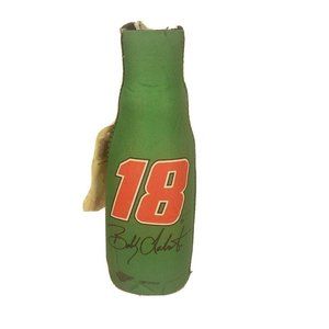 Nascar Racing Bottle Koozie Kyle Busch #18 M&M Cooler Hugger Zipper 12oz NWT 1T